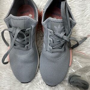 Adidas NMD Gray and Pink Athletic Shoes